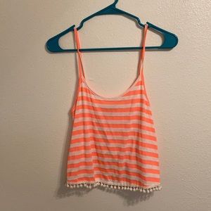 Bright striped crop top